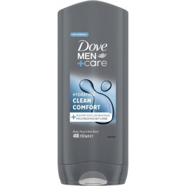   Dove Гель для душу  Men+Care Чистота та комфорт 400 мл (8717644683149/8720181313448)