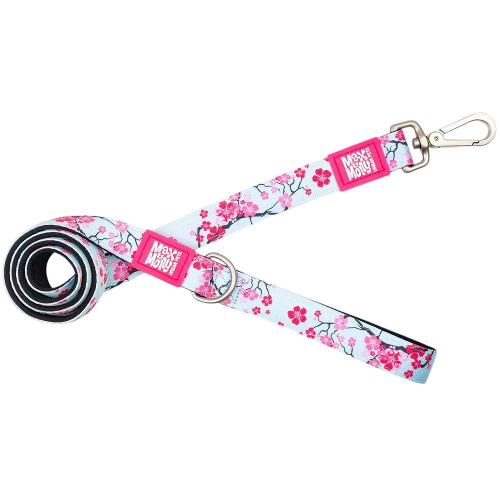 Max & Molly Short Leash Cherry Bloom Короткий повідець, малюнок "Квітуча вишня" XS (4894512049956) - зображення 1