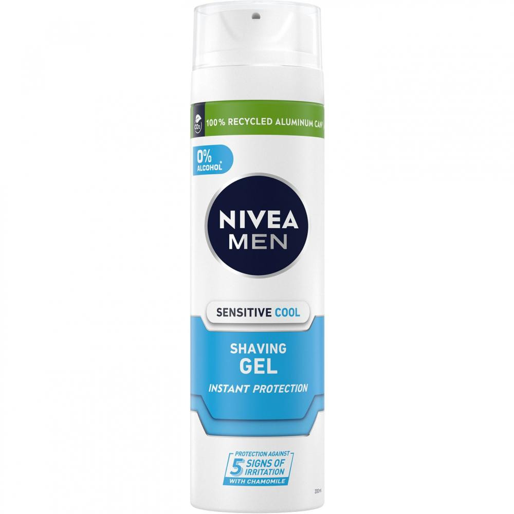 Nivea Гель  Men Охлаждающий для чувствительной кожи для бритья 200мл (4005808926015) - зображення 1