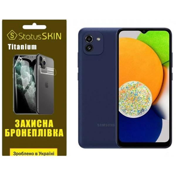 StatusSKIN Поліуретанова плівка  Titanium для Samsung A03 A035 Глянцева - зображення 1