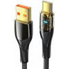 Essager Interstellar Transparent Design Charging Cable USB-A to Type-C 100W 2m Black (EXCT-XJA01-P) - зображення 1