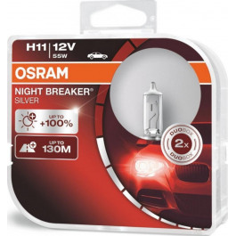   Osram H11 Night Breaker Silver 12V 55W (64211NBS-HCB)