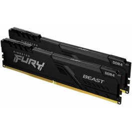   Kingston FURY 32 GB (2x16GB) DDR4 3600 MHz Beast Black (KF436C18BBK2/32)