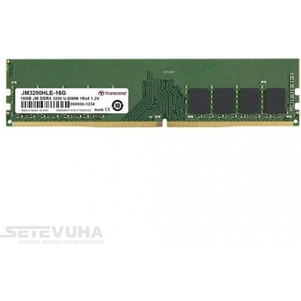 Transcend 16 GB DDR4 3200 MHz JetRam (JM3200HLE-16G) - зображення 1