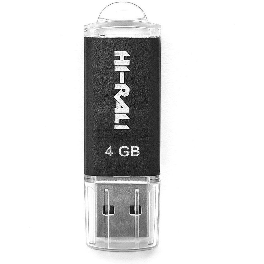 Hi-Rali 4 GB USB Flash Drive Rocket series Black (HI-4GBVCBK) - зображення 1