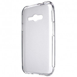   Drobak Elastic PU Samsung Galaxy J1 Ace J110H/DS (White Clear) (216969)