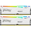 Kingston FURY 64 GB (2x32GB) DDR5 6000 MHz Beast RGB White (KF560C30BWAK2-64) - зображення 1