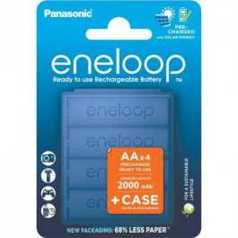   Panasonic Eneloop + Case AA 2000mAh 4шт/уп (BK-3MCDEC4CP)