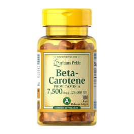   Puritan's Pride Beta-Carotene 7500 мкг 100 капсул