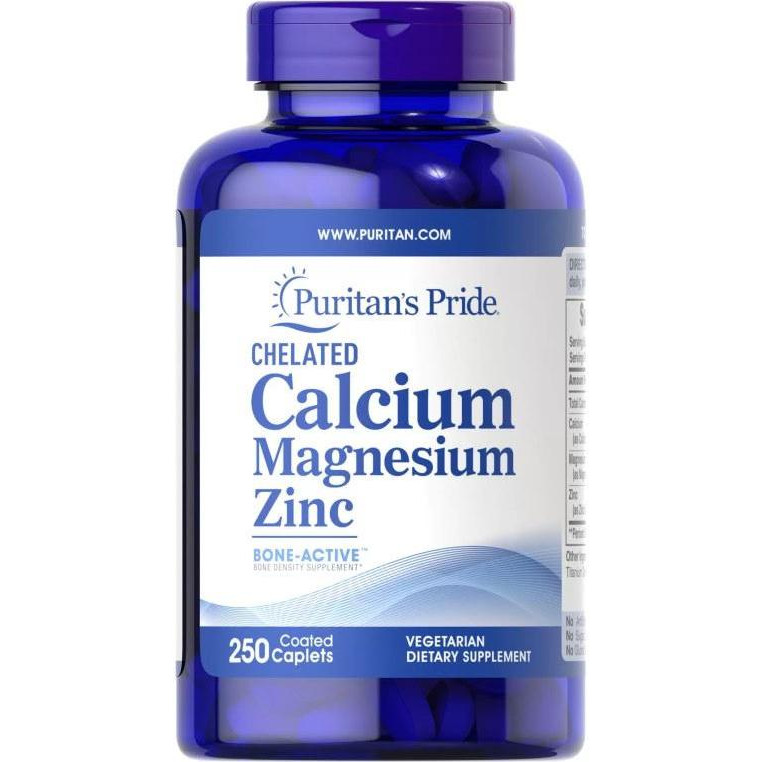 Puritan's Pride Calcium Magnesium Zinc 250 капс - зображення 1