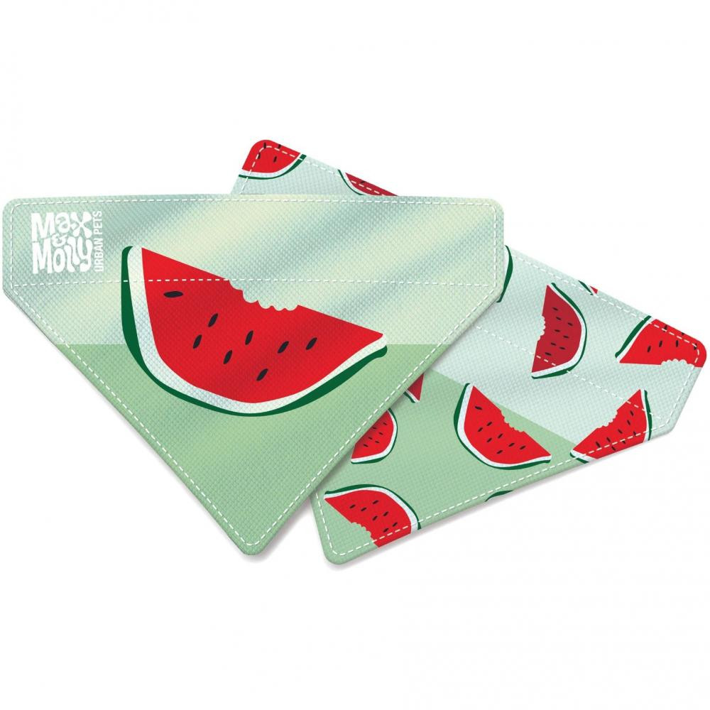 Max & Molly Бандана для собак  Bandana Watermelon на нашийник з принтом Кавун S (4894512025950) - зображення 1