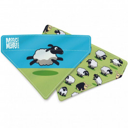   Max & Molly Бандана для собак  Bandana Black Sheep на нашийник з принтом Чорна овечка L (4894512024892)