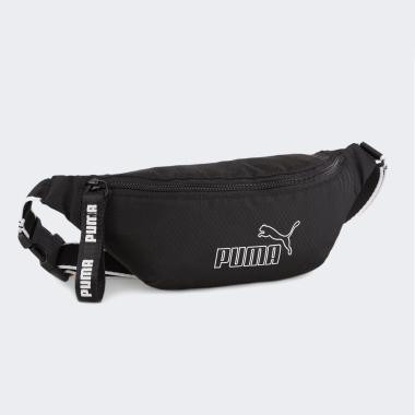 PUMA Спортивна сумка на пояс бананка жіноча тканинна  Core Base Waist Bag 09103001 Чорна (4067981508068) - зображення 1