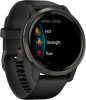 Garmin Venu 2 Slate with Black Leather Band (010-02430-21) - зображення 2