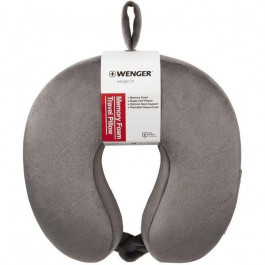   Wenger Подушка флісова  Memory Foam Travel Neck Pillow, сіра (7613329152225)