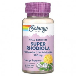   Solaray Vital Extracts Super Rhodiola 500 mg 60 капсул