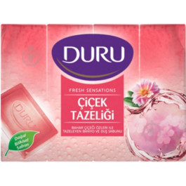   Duru Мыло  Fresh Sensations экопак Цветочная Облако 4 х 150 г (8690506494582)