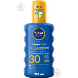   Nivea Солнцезащитный спрей  Sun Защита и увлажнение SPF 30 200 мл (4005900698407)