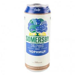   Somersby Сидр  Чорниця, 4,7%, з/б, 0,5 л (4820000456906)