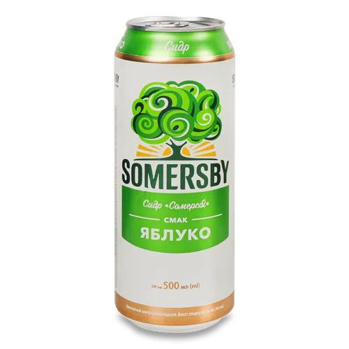 Somersby Сидр  яблуко, 4,7%, 0,5 л (908436) (4820000459891) - зображення 1