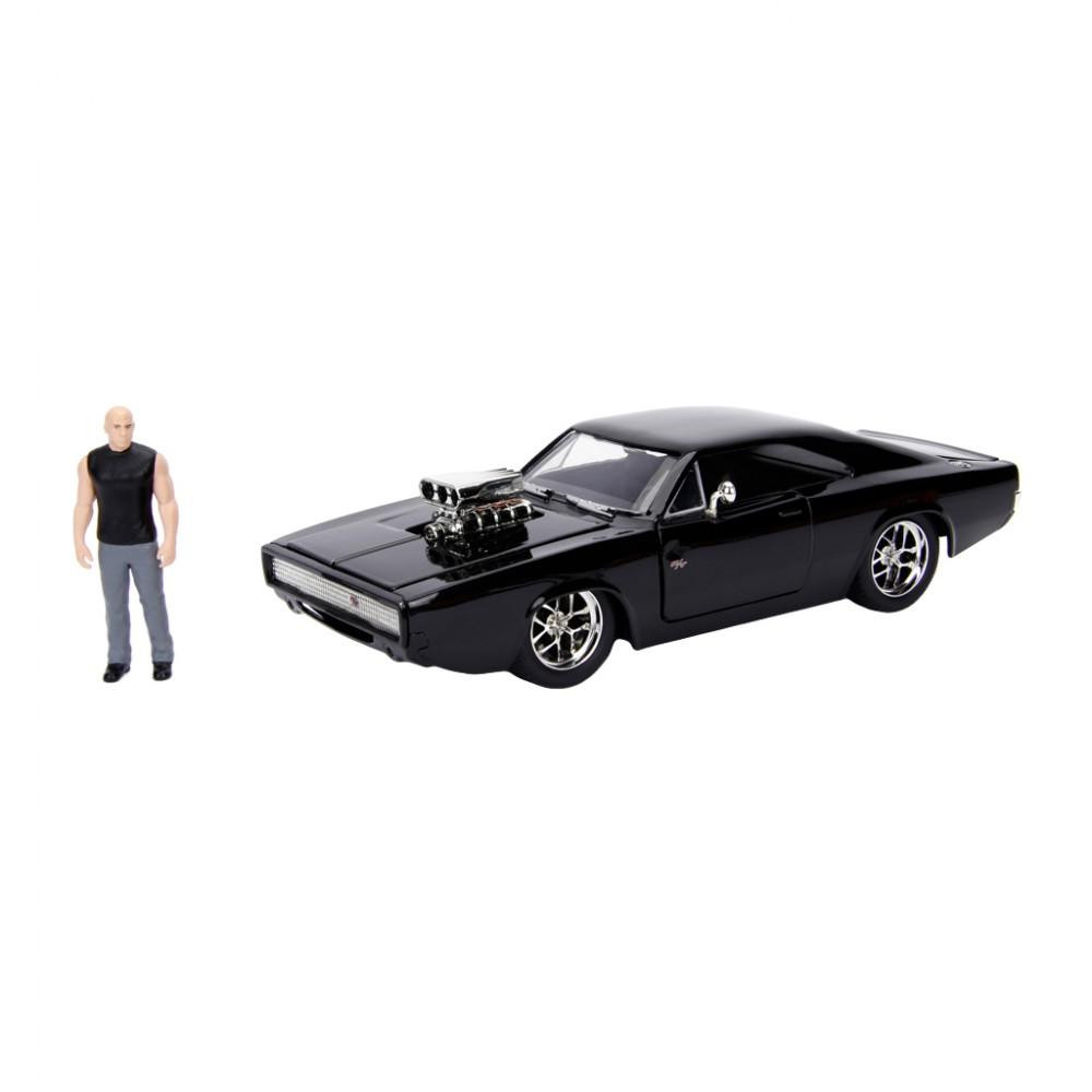 Jada Форсаж. Dodge Charger Street (1970) + фигурка Доминика Торетто 1:24 (253205000) - зображення 1