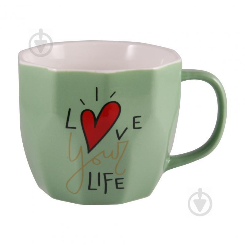 Milika Чашка Love Your Life Mint 360 мл M0520-L254GR - зображення 1