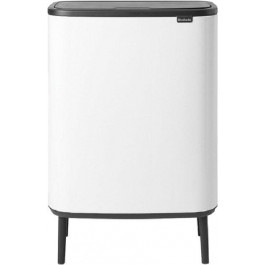   Brabantia Ведро для мусора двухсекционное Bo Touch Bin Hi 30/30 л White (130601)