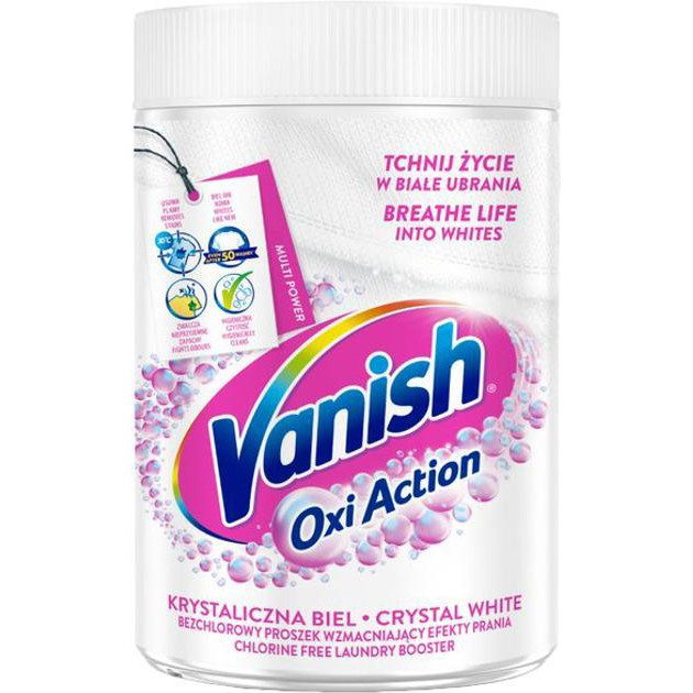 Vanish Gold Oxi Action Кристальная белизна 625 г (5997321747088) - зображення 1