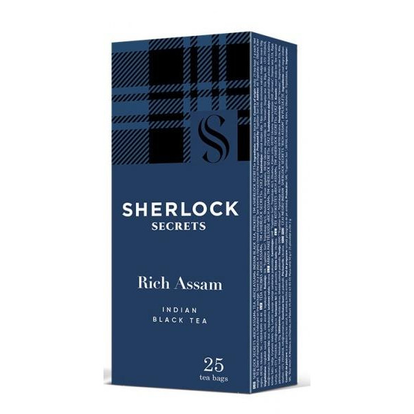 Sherlock Secrets Чай чорний  Rich Assam, 2 г х 25 шт. (4823118601176) - зображення 1