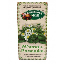   Карпатський чай Травяной чай Мята - Ромашка, в пакетиках, 20х1,35 г (4820024212946)