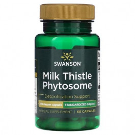   Swanson Milk Thistle Phytosome - Standardized Siliphos 300 mg 60 капсул