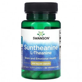   Swanson Suntheanine L-Theanine 200 mg 60 капсул