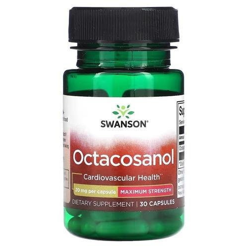 Swanson Octacosanol 20 mg 30 капсул - зображення 1