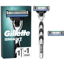   Gillette Бритва  Mach 3 с 2 сменными картриджами (7702018020706)