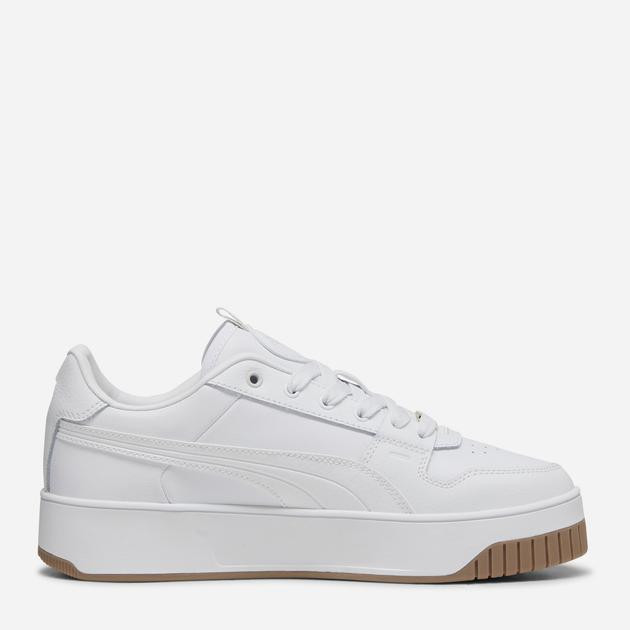 PUMA Жіночі кеди низькі  Carina Street Lux 39748701 37 (4UK) 23 см  White- White- Gold (4067979798648) - зображення 1