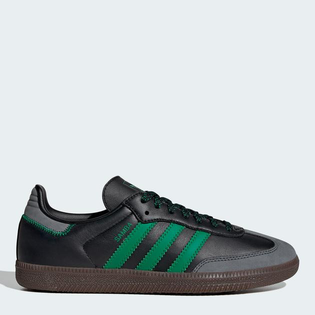 Adidas Жіночі кеди низькі Adidas Samba Og W IE6520 36 (3.5UK) 22.2 см Samba Og W Cblack/Green/Gresix (40678 - зображення 1