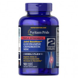   Puritan's Pride Triple Strength Glucosamine, Chondroitin MSM 90 таб.