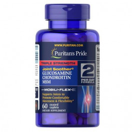   Puritan's Pride Triple Strength Glucosamine, Chondroitin MSM 60 таб.