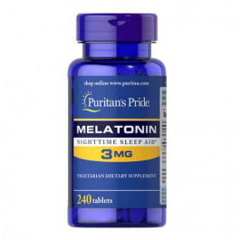   Puritan's Pride Melatonin 3 mg 240 таб.