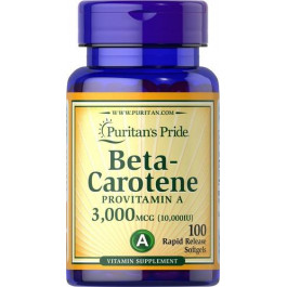   Puritan's Pride Beta-Carotene 10,000 IU 100 капс