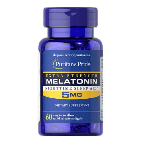 Puritan's Pride Extra Strength Melatonin 5 mg 60 капс - зображення 1