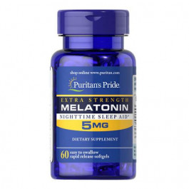   Puritan's Pride Extra Strength Melatonin 5 mg 60 капс