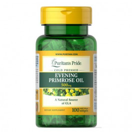   Puritan's Pride Evening Primrose Oil 500 mg with GLA 100 рідких капсул