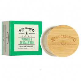   Scottish Fine Soaps Vetiver & Sandalwood Shave Soap & Bowl Set Мило для гоління з мильницею 100 г