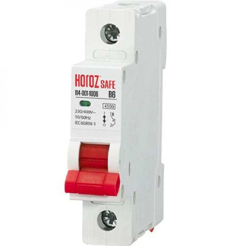 Horoz Electric 1Р 6А В 4,5кА 230V (114 001 1006) - зображення 1