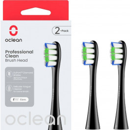   Oclean Brush Head Professional Clean 2-pack Black (6970810553857)