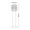 Horoz Electric Світильник садово-парковий "KAYIN-3" Е27 стовпчик (075-003-0003-010) - зображення 3