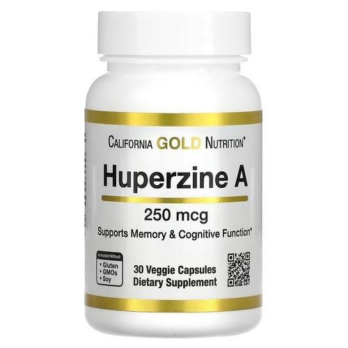 California Gold Nutrition Huperzine A 250 mcg 30 капсул - зображення 1