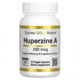   California Gold Nutrition Huperzine A 250 mcg 30 капсул