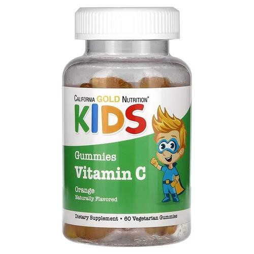 California Gold Nutrition Vitamin C For Children 60 жувальних цукерок - зображення 1